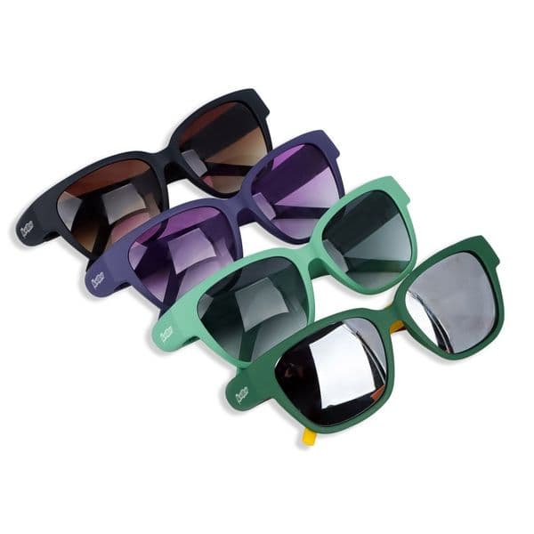 Honeycomb Design Sunglasses + Hidden Storage Tube | Plastic Tube with Gift Box | Artisanal Craftsmanship Wholesale