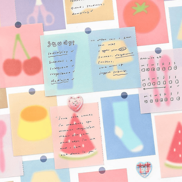 Mini Moments Series Writing Paper Simple Planner Sticker Backing Material Decorative Sheets