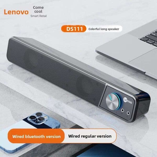 Laiku DS111 Long Bluetooth Wired Desktop Light-Up Laptop Speaker