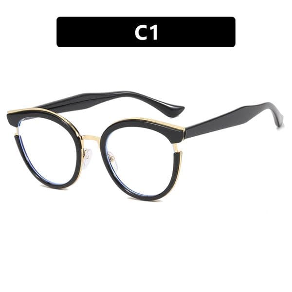Wholesale- Round Spectacles Women Fashion Prescription Transparent Glasses Clear Lens Eyewear Protective Eyeglasses