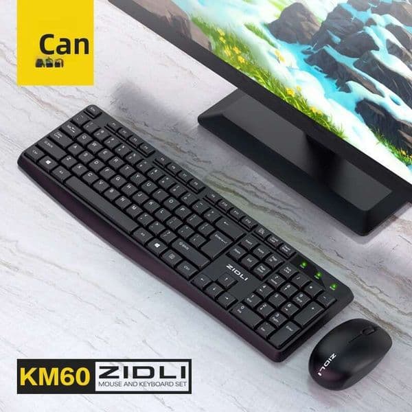 Magnetic KM60 Wireless Business Office Home Intelligent Power Saving Keyboard Mouse Set