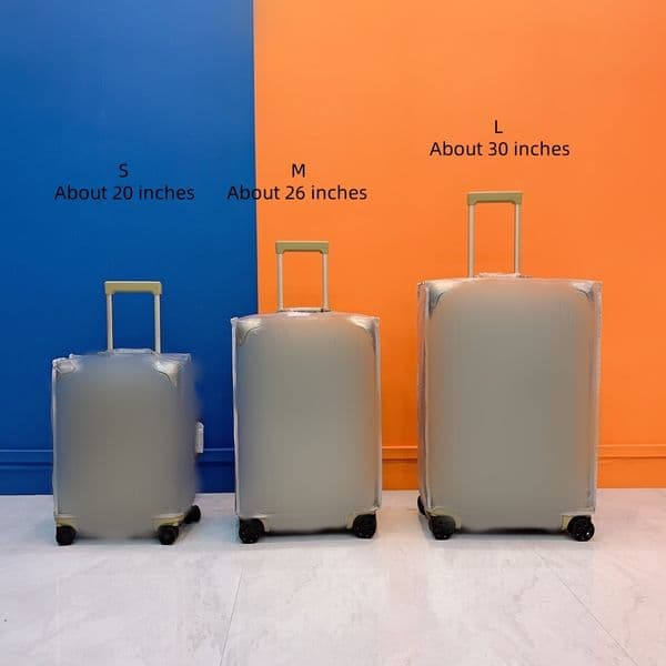Rimoaw Suitcases 10A Designer Luggage Suitcases Boarding Case Large Capacity Silver Luggages Patent Versatile Travel Business