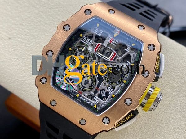men watches designer coloured rAAAAA Montres Luxury men's watch m11-03 super clone watch lightweight transparent designer hollow chronograph Carbon fiber mli P8LP