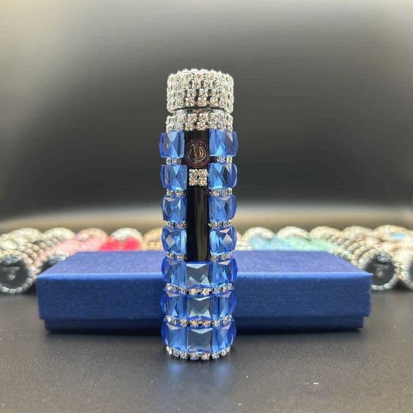 New Diamond Double Arc Lighter Personalized Creative Cylindrical Windproof Charging Womens Luxury Gift C251016