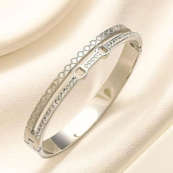 Luxury Designer Bracelets Women Bangle Jewelry Crystal 18K Gold Plated Bangles Classic Mens Bracelet Lovers Gift