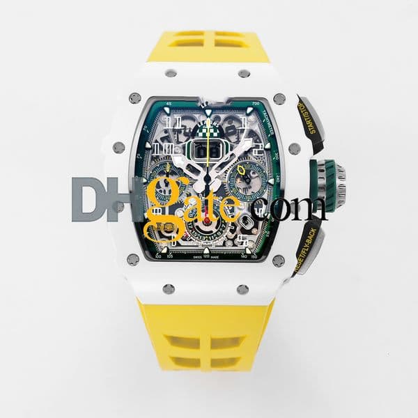 men watches designer coloured rAAAAA Montres Luxury men's watch m11-03 super clone watch lightweight transparent designer hollow chronograph Carbon fiber mli BYZ0