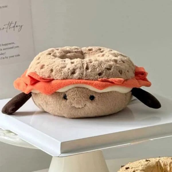 Jelly Cat Food Series Plush Pet Toys - Fish, Doughnut, Toast, Cake, Bread, Cheese, Pizza, Fries, Hot Dog Soft Stuffed Dolls for Kids & Pets