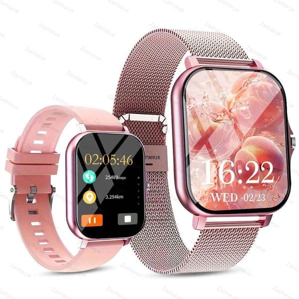 Smart watch, wireless talk/answer, multiple sports modes, weather forecast, message notification, for Android and iPhone, unisex