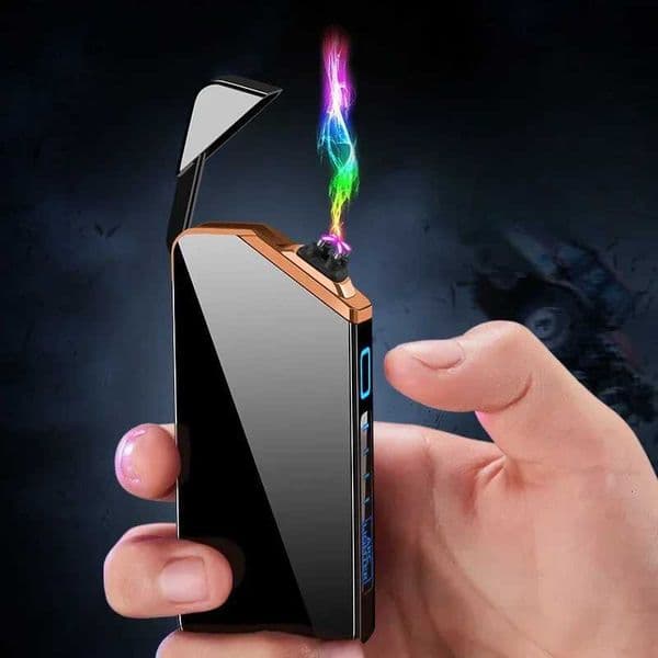 Laser Unusual Plasma Lighter Electric USB Windproof Rechargeable Flameless Lighters Gadgets For Men Technology Dropship Supplier