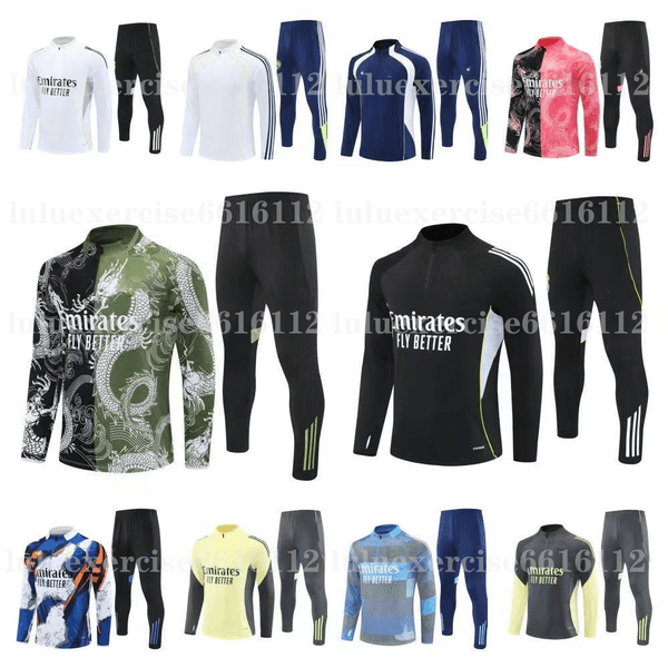 25 26 mbappe football tracksuit 2025 2026 pulled Long BELGHAM VINI JR Sleeves training suit jogging kits Men kids chandal futbol survetement
