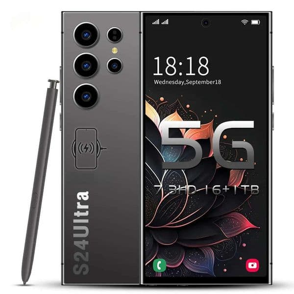 S24 7.3 inch extra large mobile unlock touch screen Android smart 13 system camera phone HD display face recognition 1TB high-end custom