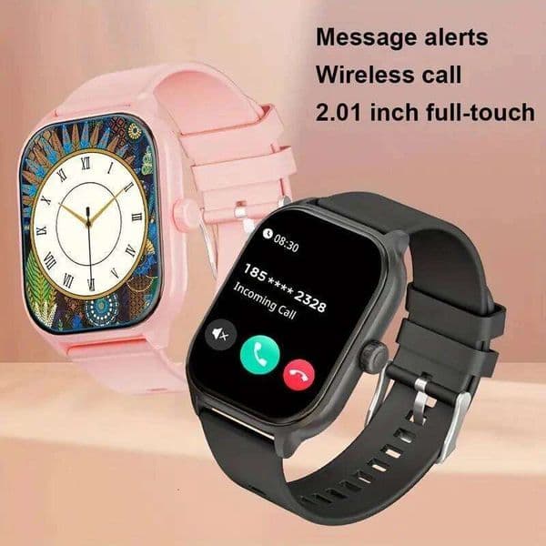 Smart watch with full touch screen, call, message reminder other functions, suitable for men and women