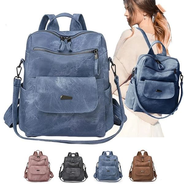 Backpack Purse for Womens Waterproof PU Leather Backpacks Handbags Ladies Casual Shoulder Bags 251015
