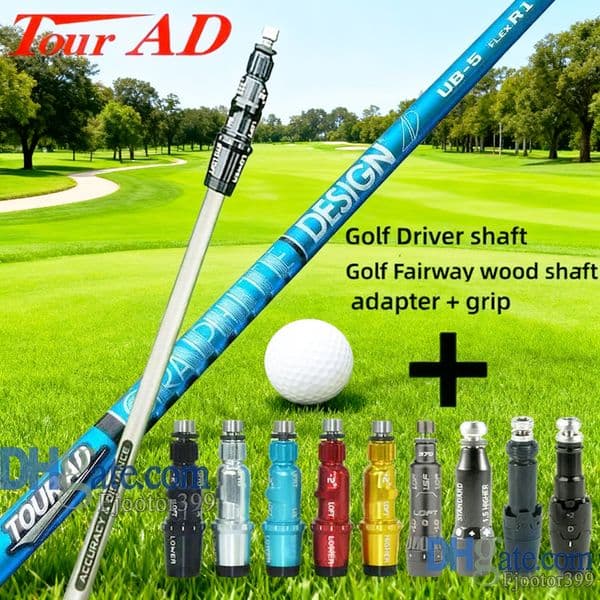 Driver Golf Shaft TOUR AD UB-5 Graphite Shaft Golf Driver Wood Golf Shafts Free Assembly Sleeve and Golf Grips R/S Flex Golf Accessories