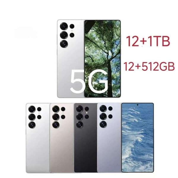 6.8 Inch S25 Full Touch Sceen 5G Cell Phone 1TB S24 Ulta Android 8 Octa Core Oiginal Facial Unlocked Smatphone Fingerprint Face ID Mobile Phones Camea