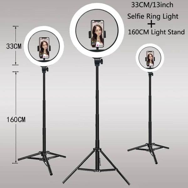 26 33Cm Video Lights Dimmable Selfie LED Light USB Ring Lighting Lamp With Tripod Stand To Make Youtube Ringlight