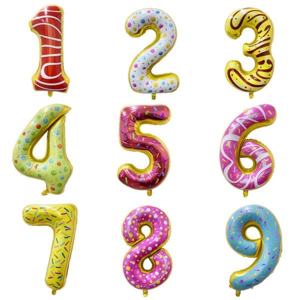 Dessert-Themed Digital Balloons: Ideal Atmosphere Decoration for Kids' Birthdays
