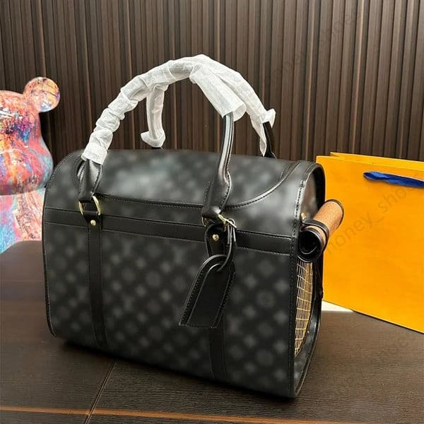 Supplies Pet Carrier Quality Puppy Small Cat Valise Sling Bag Waterproof Premium PU Leather Carrying Handbag for Outdoor Travel Walking Hiking E18
