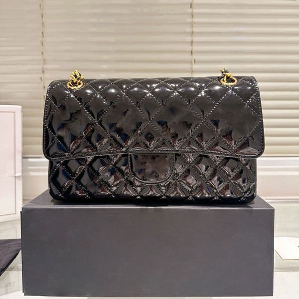 shoulder bag patent leather Luxury Bag handbags designer bag women crossbody bag shiny lacquered leather cf bag chain bag