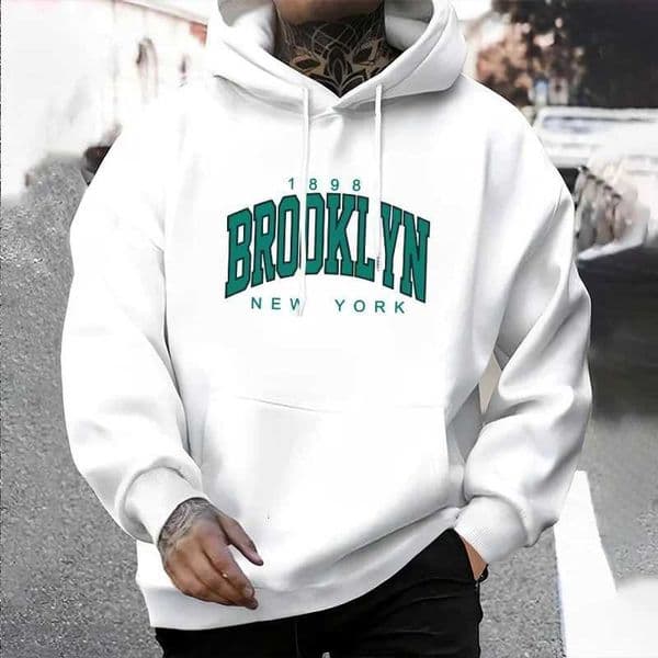 Brooklyn Printed Men Hoodies Urban Strtwear Fashion Hooded Sweatshirt Male Hip Hop t shirt Casual Trendy Hoody Autumn Winter Outerwear C251020
