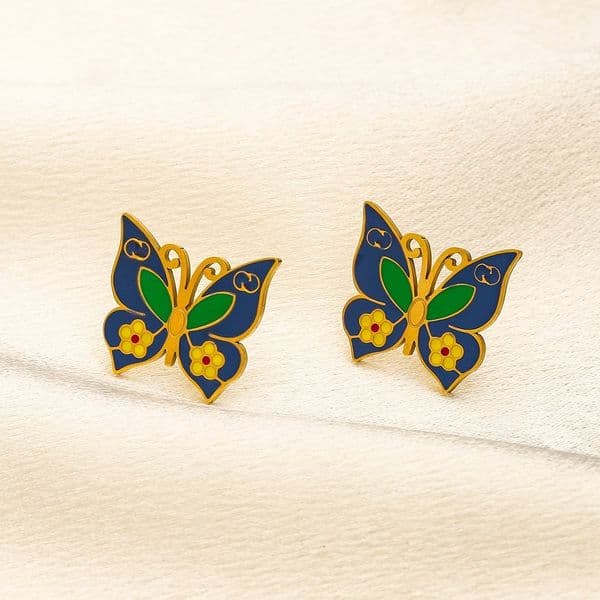 Designer Earring Letters Butterfly Stud Earrings Luxury Women Wedding Party Jewelry Accessories
