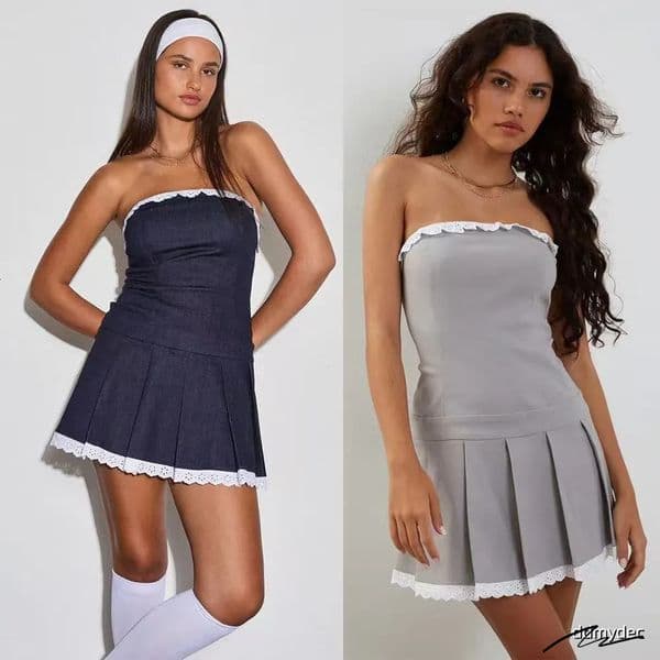 2025 Spring/Summer Sexy Bikini Top Denim Dress For Independent Western European And American Stores Ddmydec Ddmydec Ddmydec