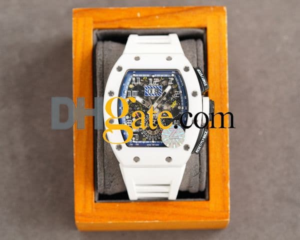 men watches designer coloured rAAAAA Montres Luxury men's watch m11-03 super clone watch lightweight transparent designer hollow chronograph Carbon fiber LIP3