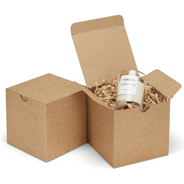 Brown Kraft Paper Box with Lids Party Favor Boxes for Bridesmaids Proposal Crafting Cupcake Wedding Christmas