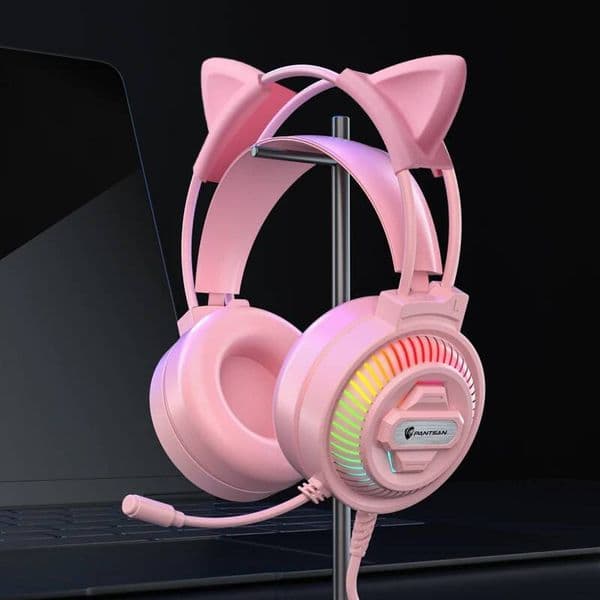 Psh-400 Professional Noise Cancelling Gaming Headset Wired For Pc, Over-Ear Stereo Headphones With Mic