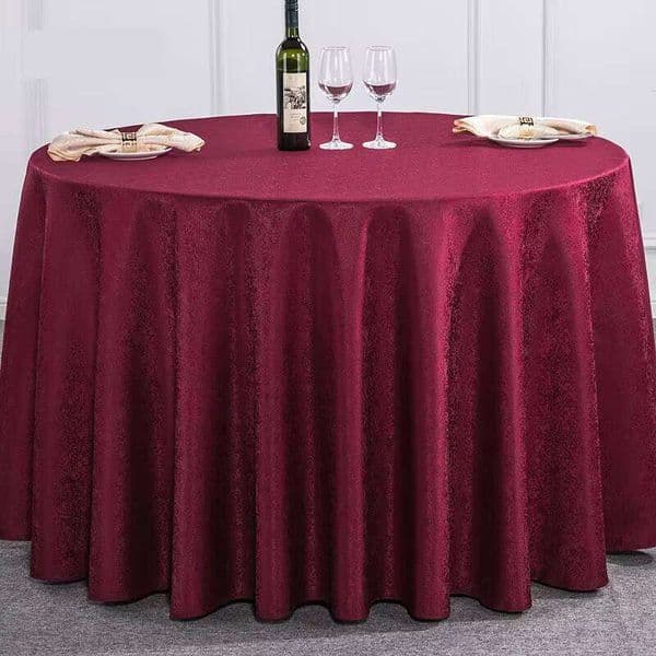 Jacquard Fashion Round Restaurant Wedding Dining Tablecloth
