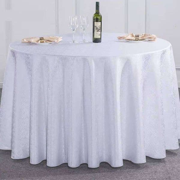 Jacquard Restaurant European Style Large Round Table Tablecloth