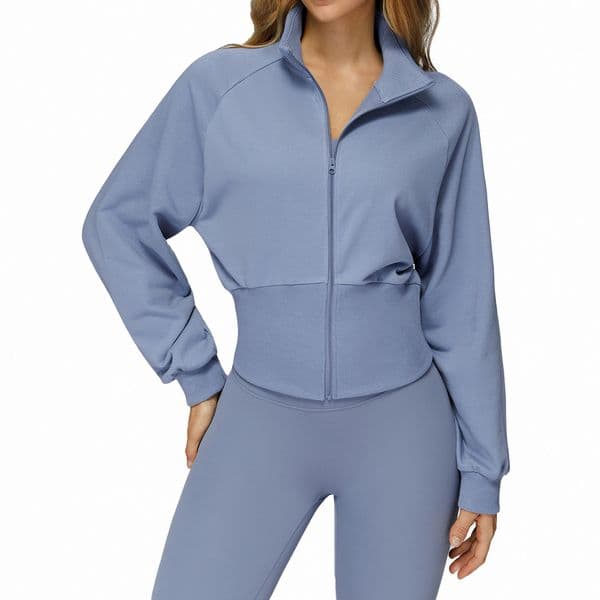 A102 Women Yoga Jacket Winterproof Yogo Clothes Stretch Long-Sleeve Training Running Sweateshirt Women Slim Sports Outfits