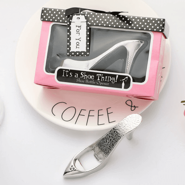 50pcs New Princess High Heel Shoe Heels Shape Metal Wine Bottle Opener Wedding Favors Party Unique Gifts Gift