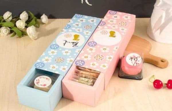 27.5*8*5cm 5pcs Macaron Paper Box Chocolate Cookie Cake Packaging Box Wedding Gift Box 100pcs/lot
