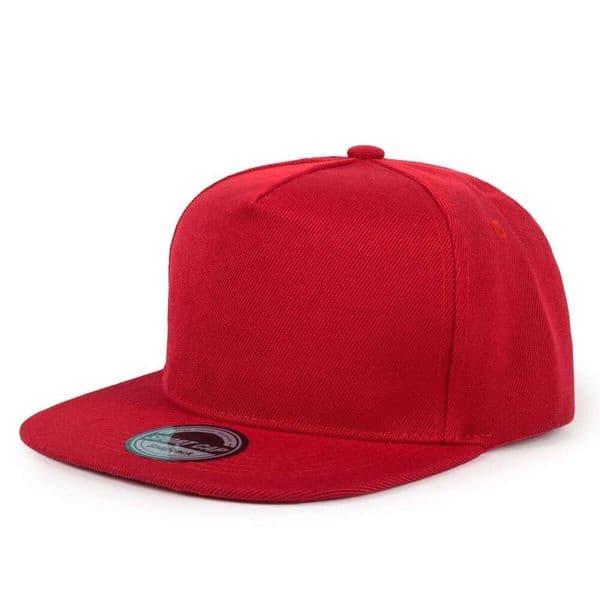 Custom Logo Embroidered Snapback Cap - Unisex Hip Hop Flat Brim Five Panel Hat