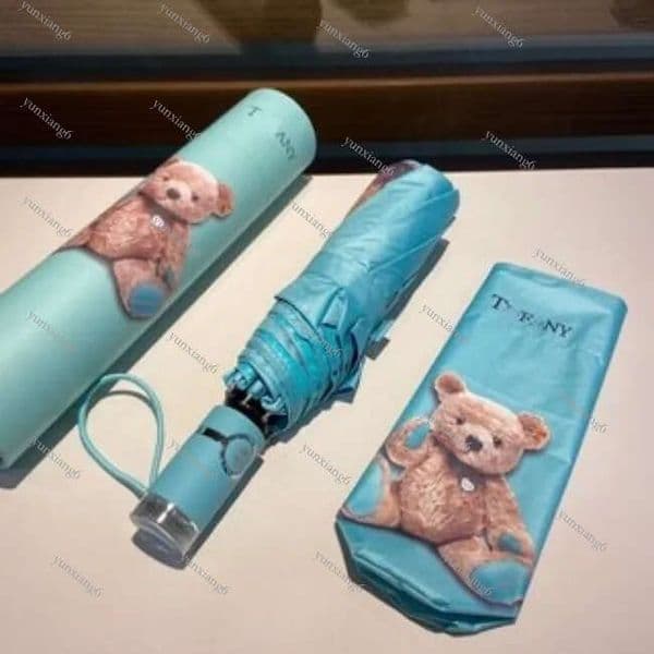 Designer Fashion Folding Umbrella Sunshade Umbrella for Girls, UV resistant, Waterproof, Portable Travel Umbrella