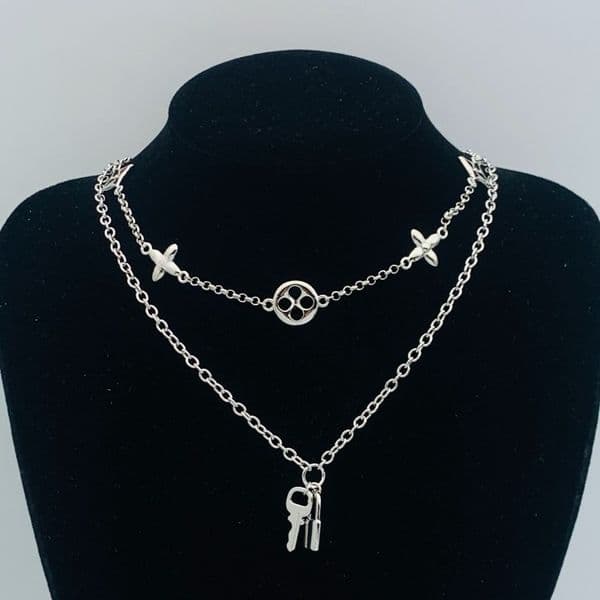 Luxury Charm Chain Necklace Brand Designer Sweater Chain Gold Silver Plated Stainless Steel Pendant Chokers Fashion Women Men Jewelry Accessories High Quality