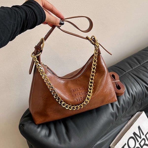 2025 New Niche Texture Single Shoulder Simple Handbag Elegant Fashion Crossbody Bag for Women