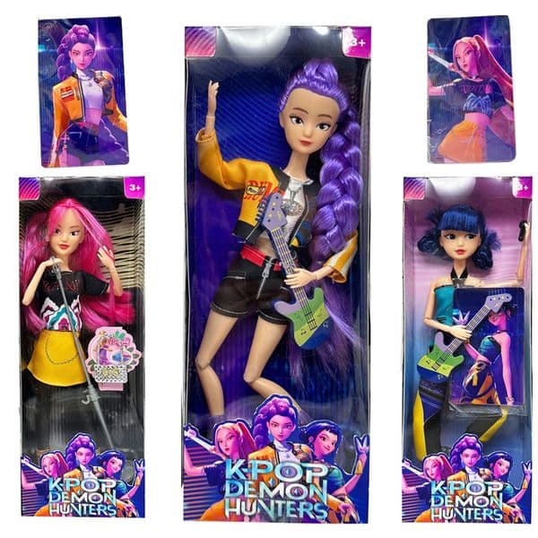 2026 New Doll Toys Kpop Demon Hunters Action Figure Rumi Mira Zoey Beautiful Princess Baby Girl Dolls Plastic DIY Toy For Girls 251020 Toys