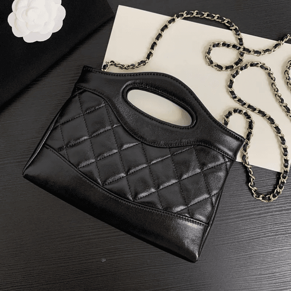 191 Women's Chain Shoulder Bag, Crossbody Quilted Bag, Sheepskin Wrist Bag, Fashion Tote Bag, Commuter Tote Bag