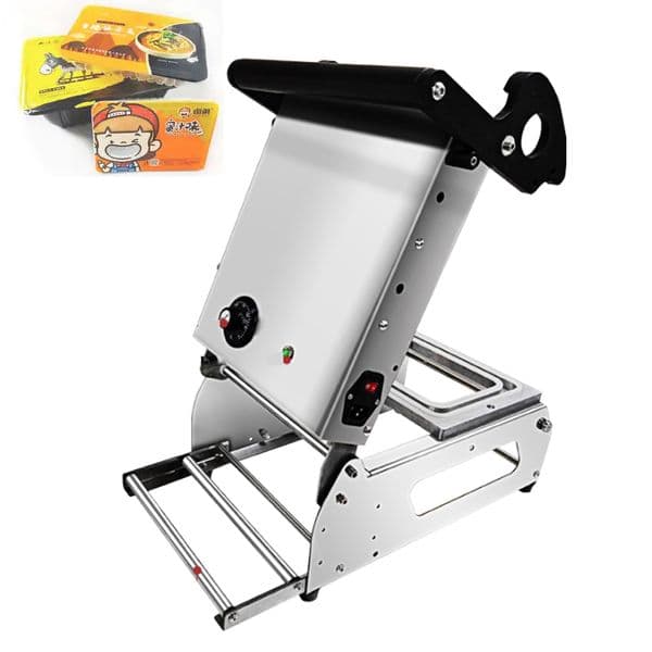 20*14 cm Ready Meal Tray Manual Type Sealing Machine Take Away Lunch Box