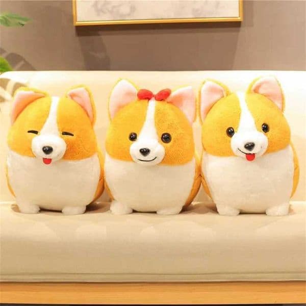 Lovely Corgi Dog Plush Toy Stuffed Soft Animal Cartoon Pillow Cute Christmas Gift for Kawaii Valentine Present DLES