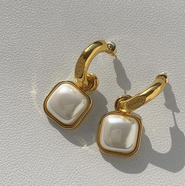 Pearl Earrings Designer Women 18K Plated Brand Letters Gold Stud With Box For Party Weddings Jewelry Gift