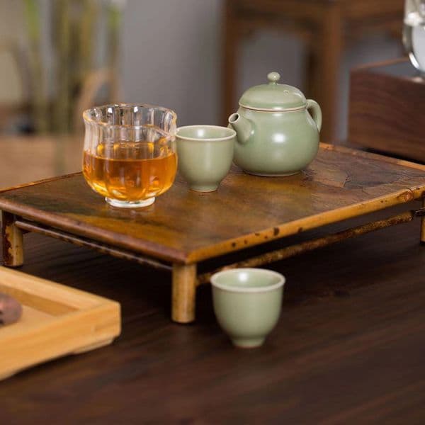 Arc Companion Travel Tea Set Plum Green Glaze Travel Tea Set Storage Pouch*1 Fairness Cup*1 Host Cup*2 Teapot*1