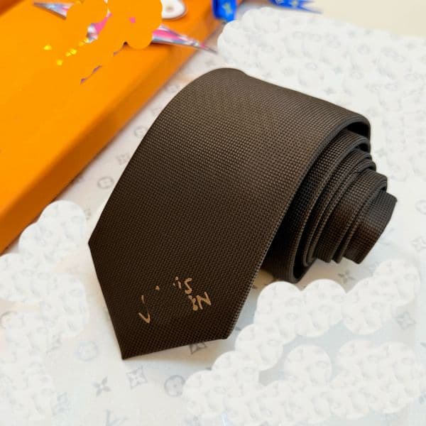2025 Luxury New Designer 100% Silk Tie Men's and Women's Pattern Letter L Tie Party Suitable for Wedding Business Weaving Fashion Design Hawaiian Tie 292