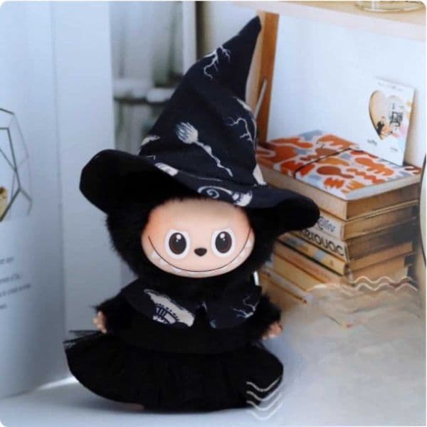40 Mini Labubu Clothings Cloak Cape Set Spooky Costume Outfit Witch Theme Par Wear Doll Accessories Christmas Halloween GiftXJ251011