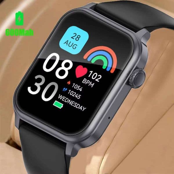 SENBONO JX633 Square Smart Watch Women 600mAh Large Battery Multi-Sport Mode Fitness Tracker Smartwatch Men IOS Android