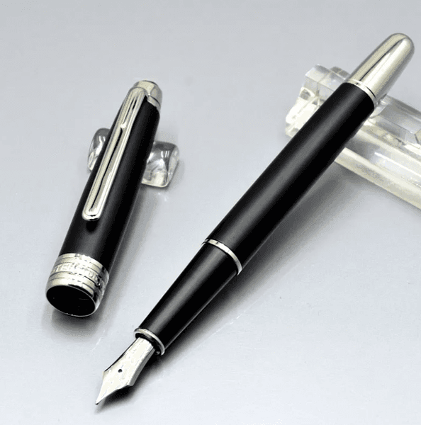 wholesale wholesale Promotion - Luxury Monte Msk-163 Matte Black Rollerball Pen Ballpoint Pen Fountain Pens Writing Office School Supplies With Series