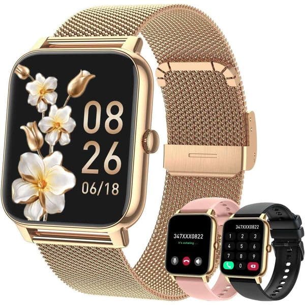 Smart Watch P90 New 1.85 Square Screen Bluetooth Call Information Reminder Breathing Training Heart Rate Sleep Monitoring