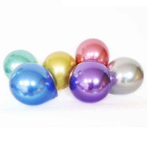 Metallic Latex Balloons - Elegant Party Decor for Weddings & Celebrations (10 Inches)